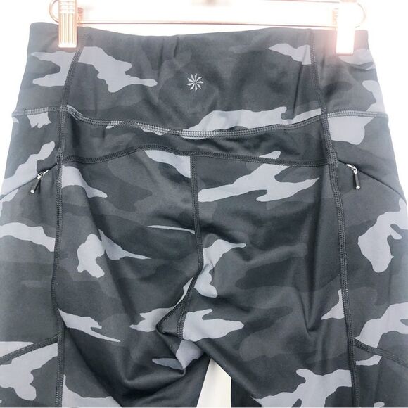 ATHLETA | Camo Contender 7/8 Compression Leggings Black Gray Women’s Size Small - Picture 11 of 13